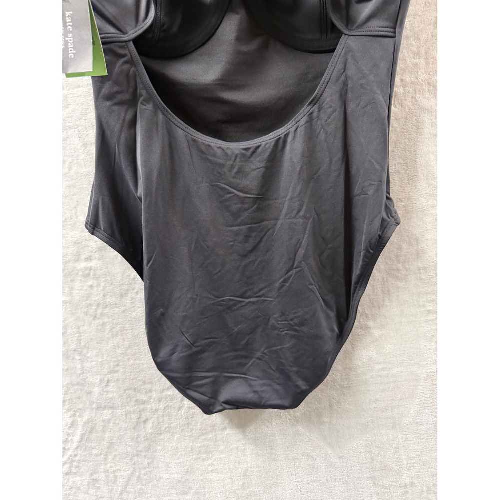 Kate Spade New York Womens Black Underwire One Piece Swimsuit Sweetheart Neck XL - Picture 13 of 14